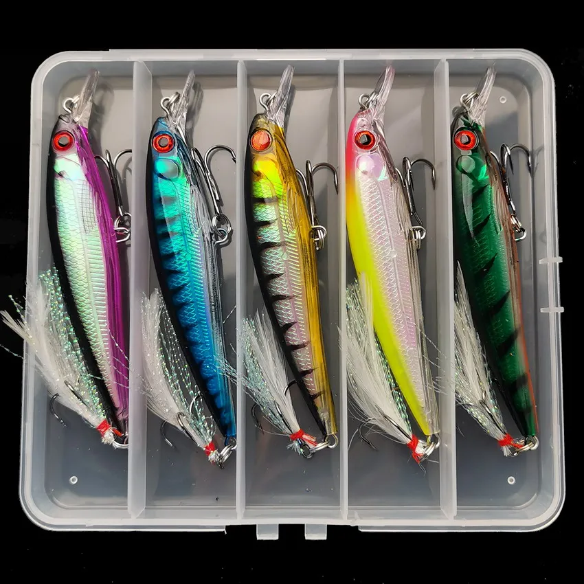 Laser 3D Eyes Bionic Minnow Fi - đánh giá và giá Fishing Hook Treble