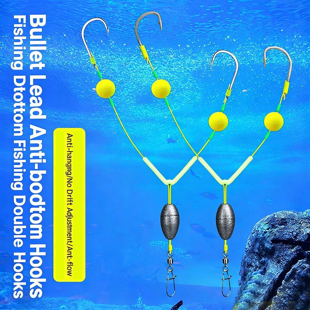 Reverse Off-Bottom Double Hook - đánh giá và giá Fishing Hook Weedless