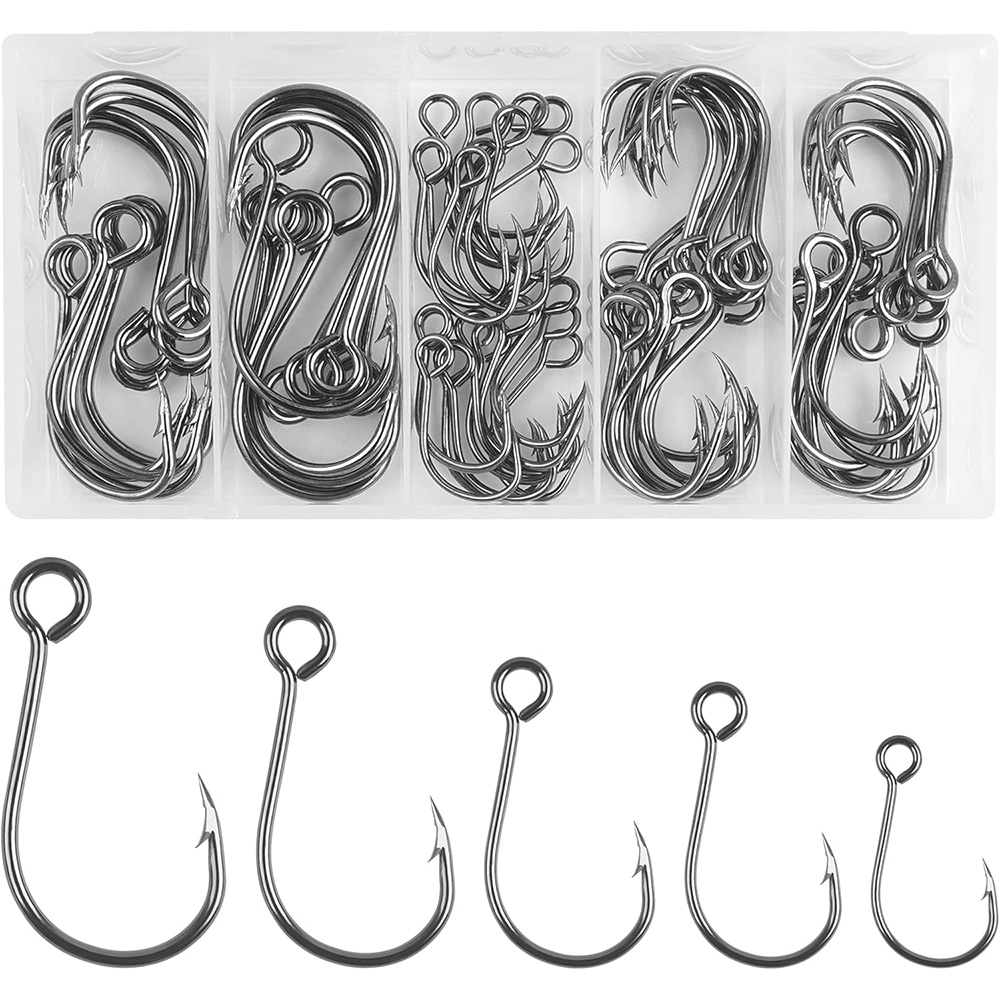 70Pcs Fishing Inline Single Ho - đánh giá và giá Fishing Hook Assortment
