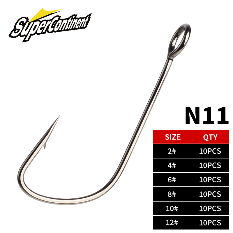 Supercontinent 2#-12# 10pcs Ba - đánh giá và giá Fishing Hook Assortment